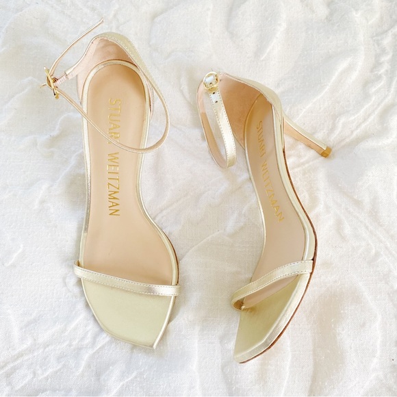 Stuart Weitzman Nudistcurve Heels Size 5 New $475 - Picture 4 of 10